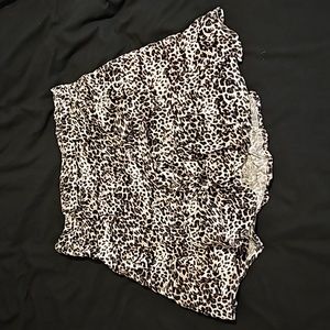 Leopard mini skirt